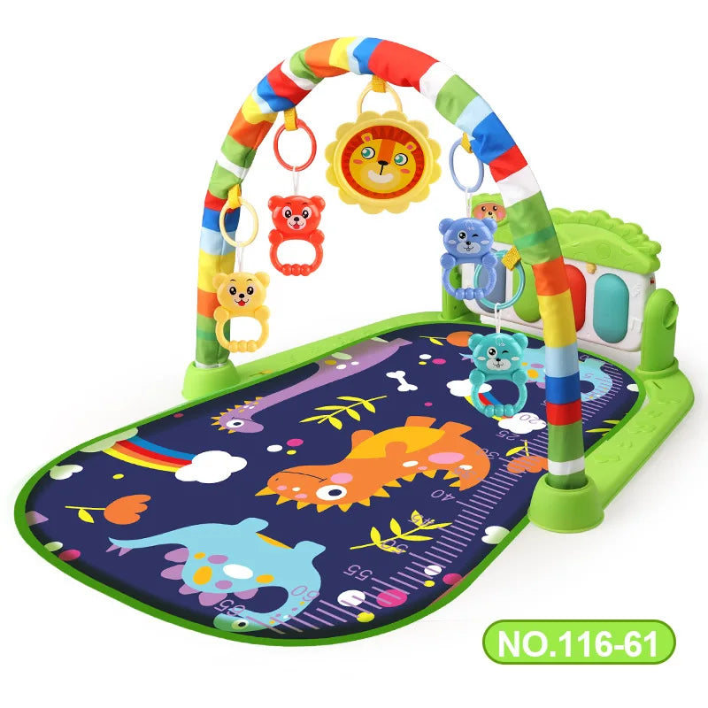 Baby Activity Gym Play Mat – Musical Multifunctional Fitness Frame & Educational Crawling Carpet