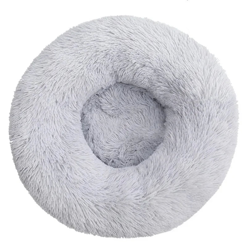 40-90cm Round Pet Bed – Super Soft Plush Dog Bed for Large & Medium Dogs, Cozy Winter Cat House