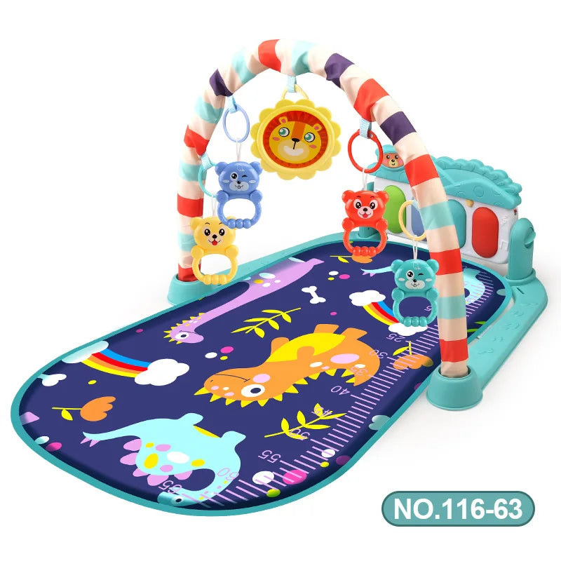 Baby Activity Gym Play Mat – Musical Multifunctional Fitness Frame & Educational Crawling Carpet