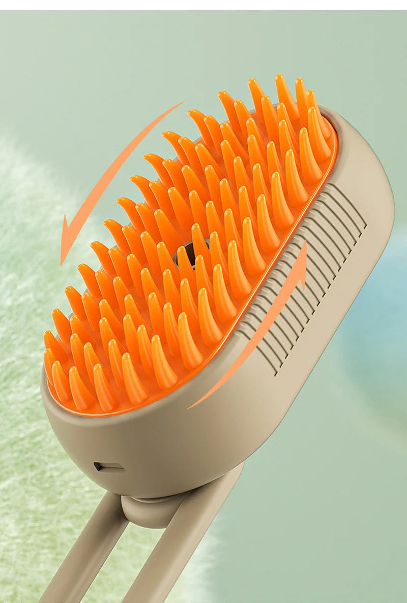 3-in-1 Cat Steam Brush & Pet Grooming Comb – Electric Water Spray Massage for Cats