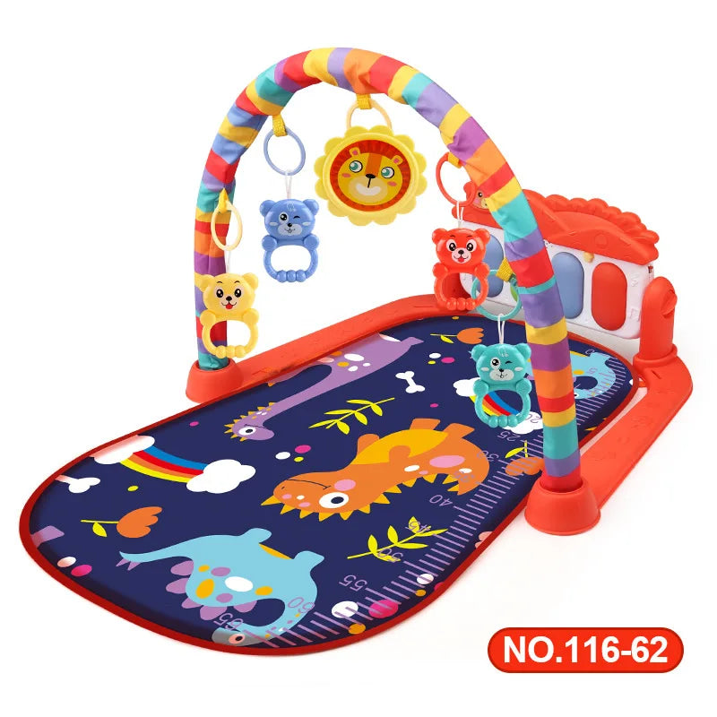 Baby Activity Gym Play Mat – Musical Multifunctional Fitness Frame & Educational Crawling Carpet