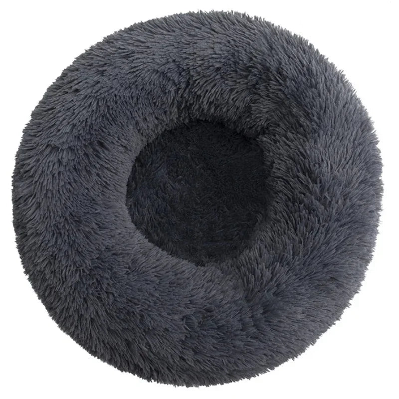 40-90cm Round Pet Bed – Super Soft Plush Dog Bed for Large & Medium Dogs, Cozy Winter Cat House