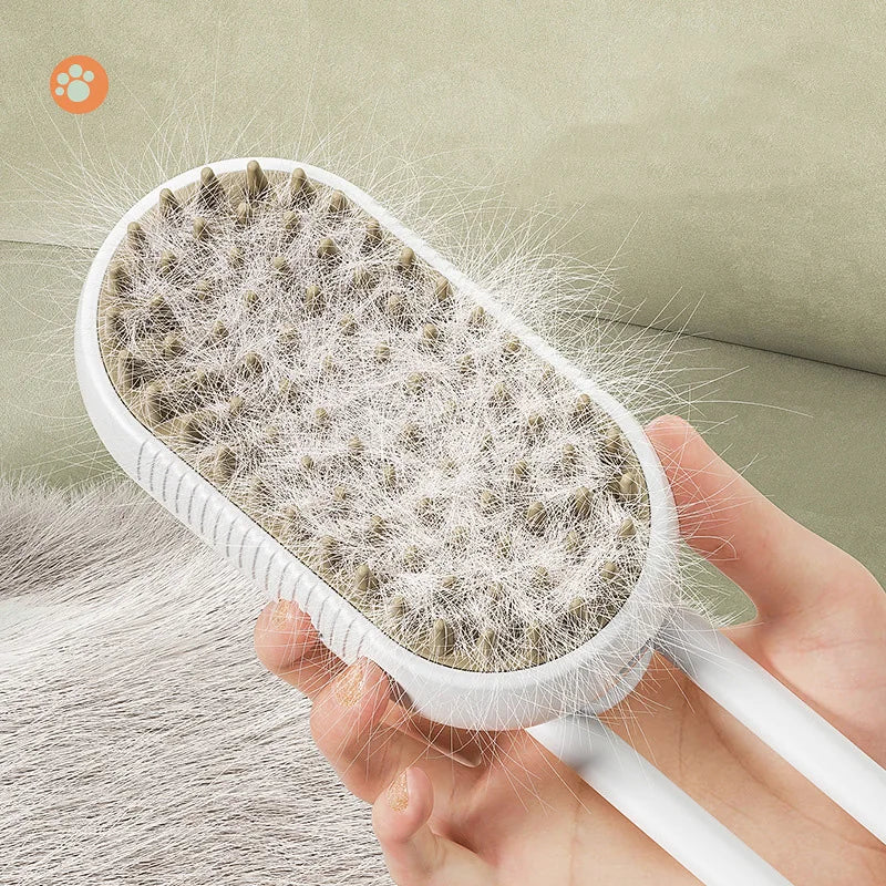 3-in-1 Cat Steam Brush & Pet Grooming Comb – Electric Water Spray Massage for Cats