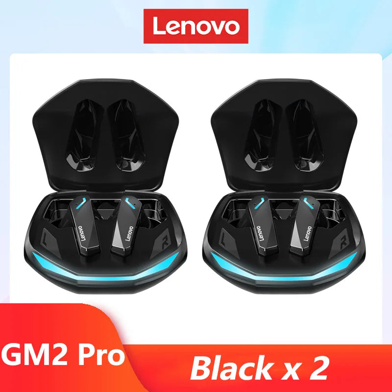 Original Lenovo GM2 Pro 5.3 Bluetooth Wireless Earbuds – Low Latency Gaming Headset with HD Call & Mic