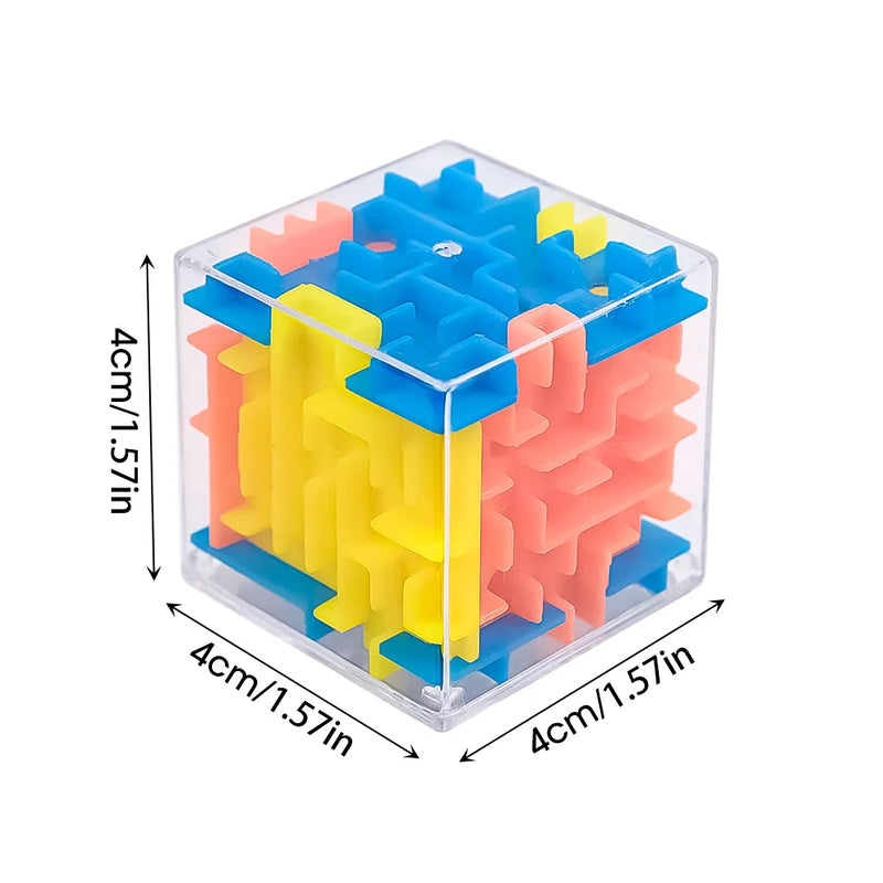 2pcs Kids 3D Transparent Maze Puzzle – Educational Pressure Relief Toy for Children