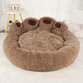 Cute Bear Paw Shaped Dog & Cat Pet Bed – Cozy, Comfortable Cushion for Small, Medium, & Large Pets